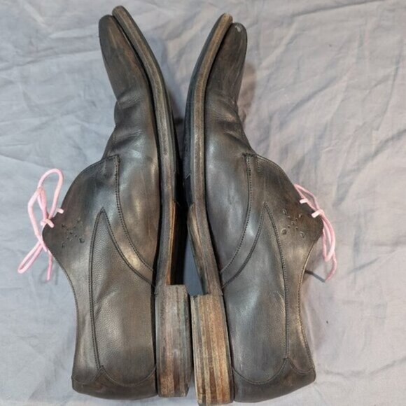 Jeffrey West Dashwood Burnished Black Brown Derby Dress Shoes Men Size 9.5 - Picture 8 of 9